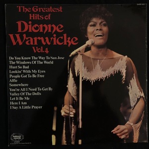 Dionne Warwicke ‎– The Greatest Hits Of Dionne Warwicke Vol. 4