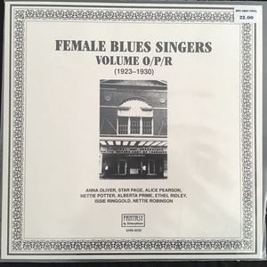 Various ‎– Female Blues Singers Volume O/P/R (1923-1930)