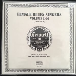 Various ‎– Female Blues Singers Volume L/M (1923-1930)