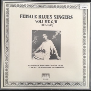 Various ‎– Female Blues Singers Volume G/H (1922-1930)