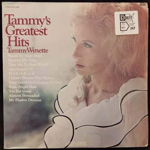 Tammy Wynette ‎– Tammy's Greatest Hits
