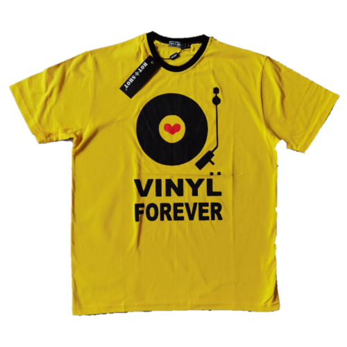 Жълта Тениска Vinyl Forever